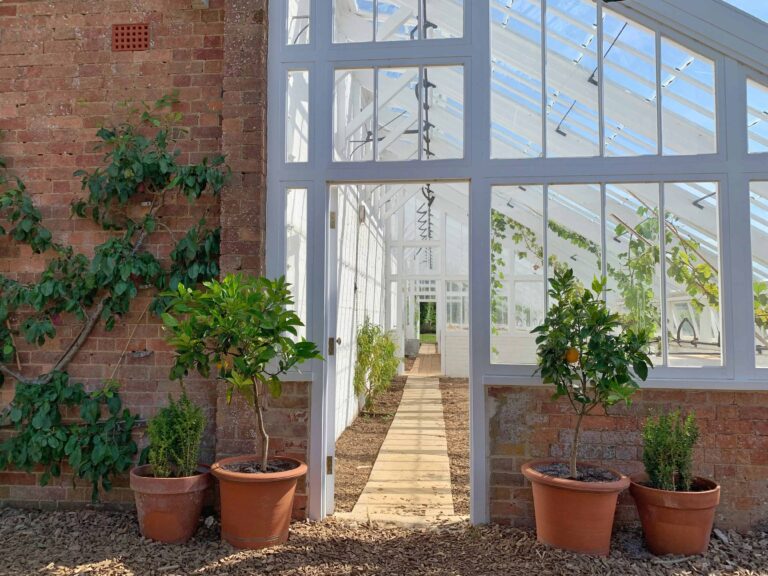 Entryway to a home conservatory